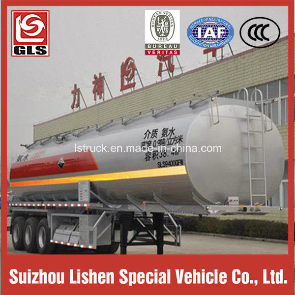 3-Axle 38000L Chemical Liquid Tank Semi Trailer for Corrosives 