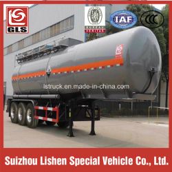 Tri-Axle 6 Tires 28000L Chemical Liquid Tank Semi Trailer