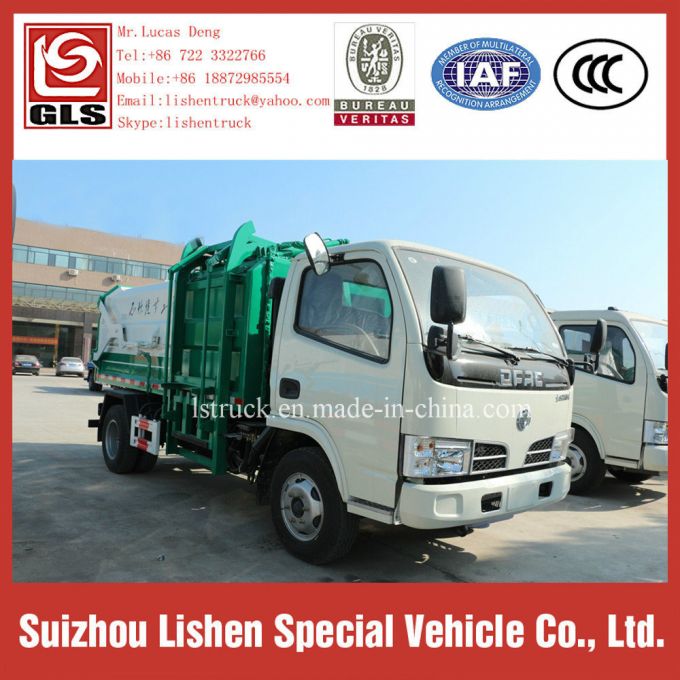 Multifunction Dongfeng Garbage Truck 4*2 Crane Bucket Truck Compactor Garbage Vehicle 