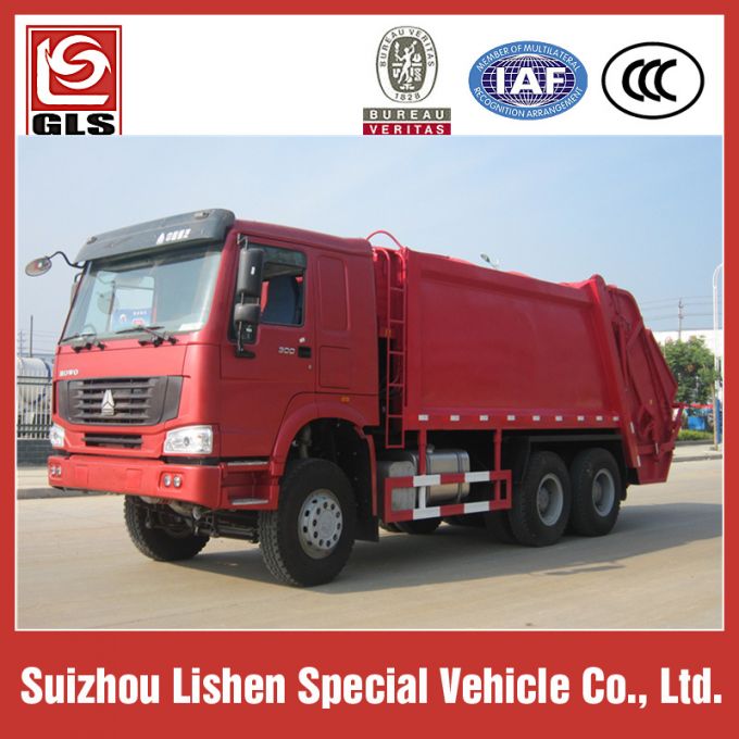 HOWO Compression Refuse Truck Garbage Truck 6X4, 290HP, for Sell 