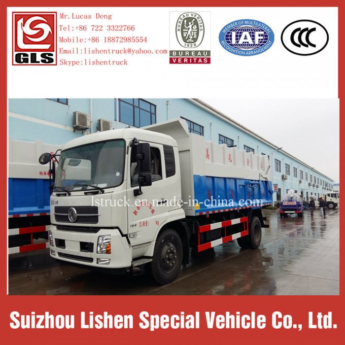 Garbage Compactor Truck Dongfeng Tianjin Compressed Rubbish Vehicle Dump Refuse Vehicle 