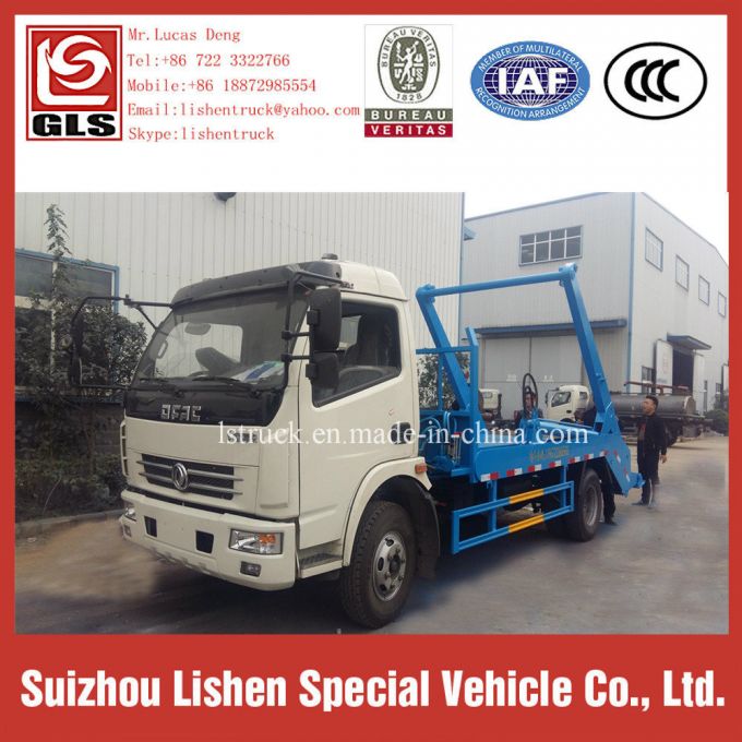 New Garbage Truck Dongfeng Swing Arm Garbage Truck Arm Roll 6 M3 Waste Truck Rubbish Collector 