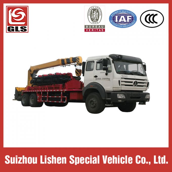 Beiben 6*4 Crane Truck Mounted Tri-Axle Telescopic Crane Truck 