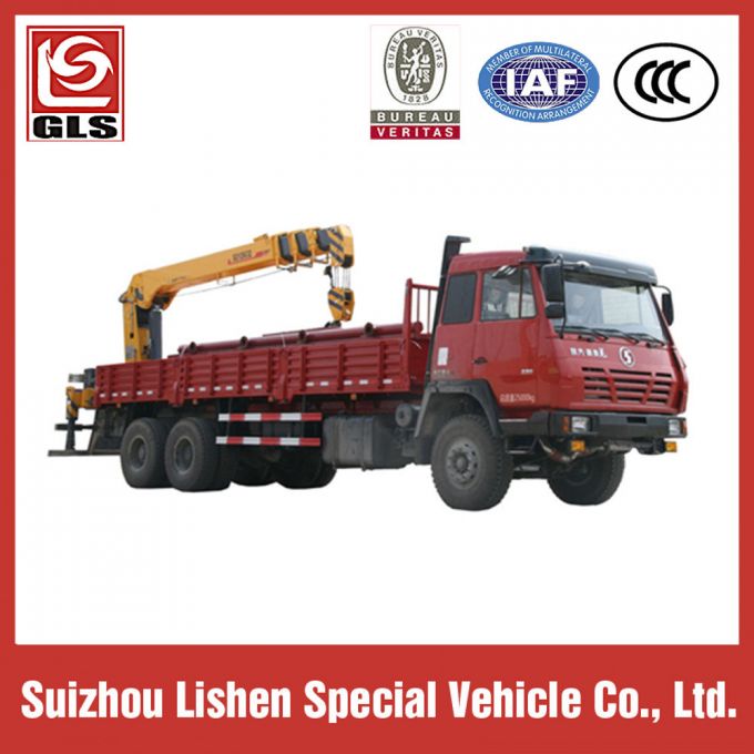 Shangqi 6*4 Crane Truck with 16t/18t/20t Crane Telescopic Boom Truck Mounted Crane on Sale 