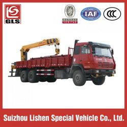 Shangqi 6*4 Crane Truck with 16t/18t/20t Crane Telescopic Boom Truck Mounted Crane on Sale