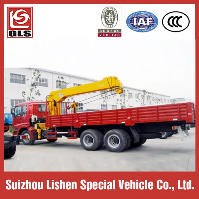 HOWO 4*2 Crane Truck Telescopic Crane Truck Sinotruk Heavy Duty 