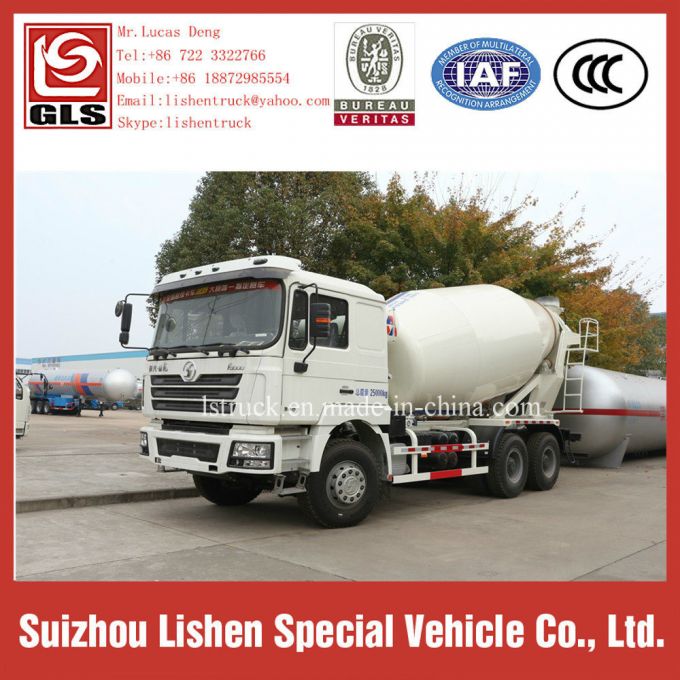 Shacman 6X4 Concrete Mixer Truck 12 M3 Concrete Pump Truck for Sale 