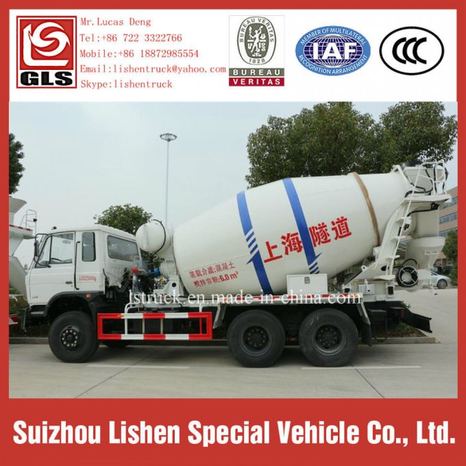 New Model 6*4 Concrete Pump Truck 6 M3 Cement Self Loading Concrete Mixer Truck for Sale 