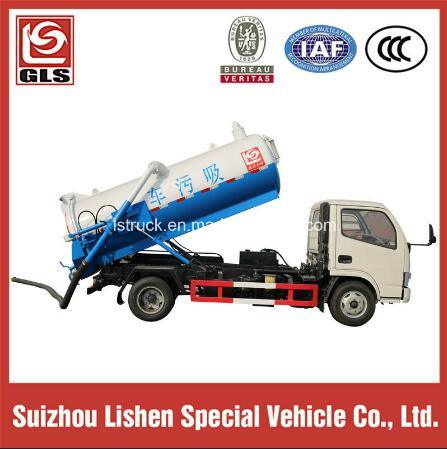 Diesel Engine 7 Ton Sewage Suction Tanker 