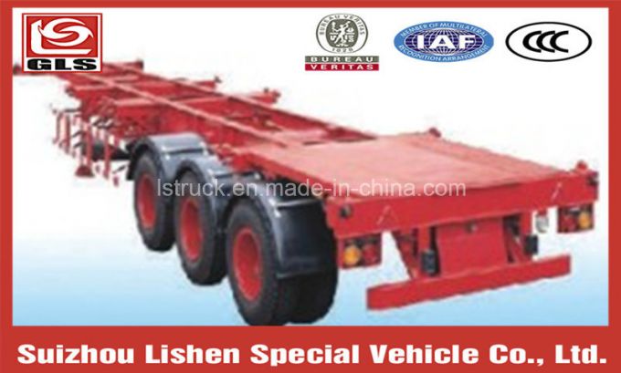 GLS 3 Axles Flatbed Semi Trailer 