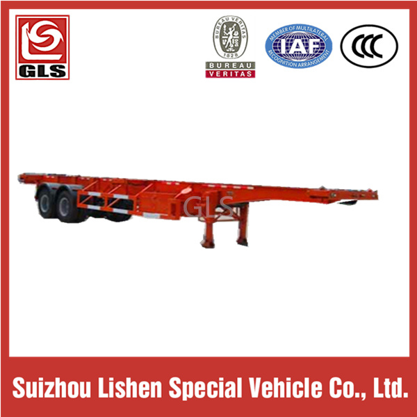 Low Price 2 Axle Container Semitrailer 