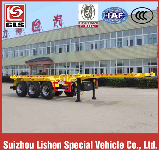 GLS 6 Wheels Flatbed Semi Trailer 