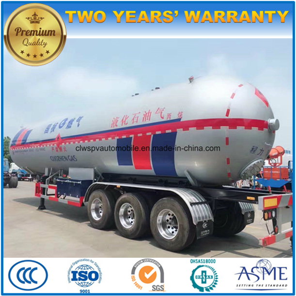 60000 Liters LPG Transport Truck 62 Cbm M3 Propane Tanker Trailer 