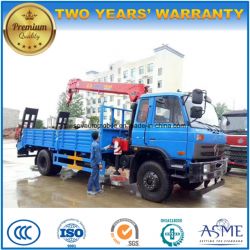 Dongfeng 4*2 4 Tons Telescopic Crane Mounted on 8 Tons Loader Lorry Truck