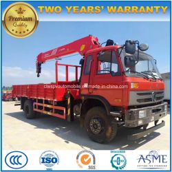 Dongfeng LHD 6 Wheels Truck Mounted with 5 T Boom Crane for Sale
