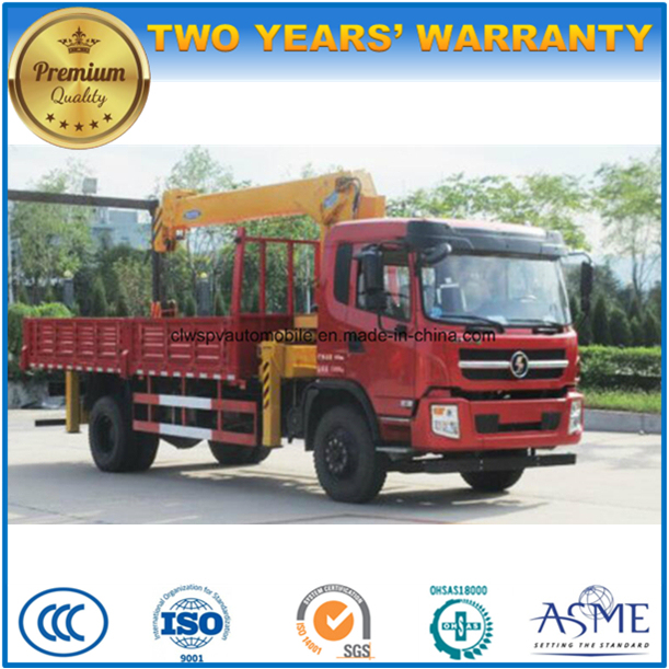 Shacman Lorry Truck Mounted with 6t Straight Arm Crane 