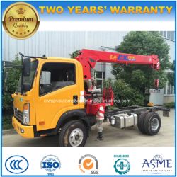 Sinotruk 5t Mini Truck Mounted with 3t Crane Price