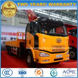 6X4 10 Tons Telescopic Foldable Arm Truck with Loading Crane