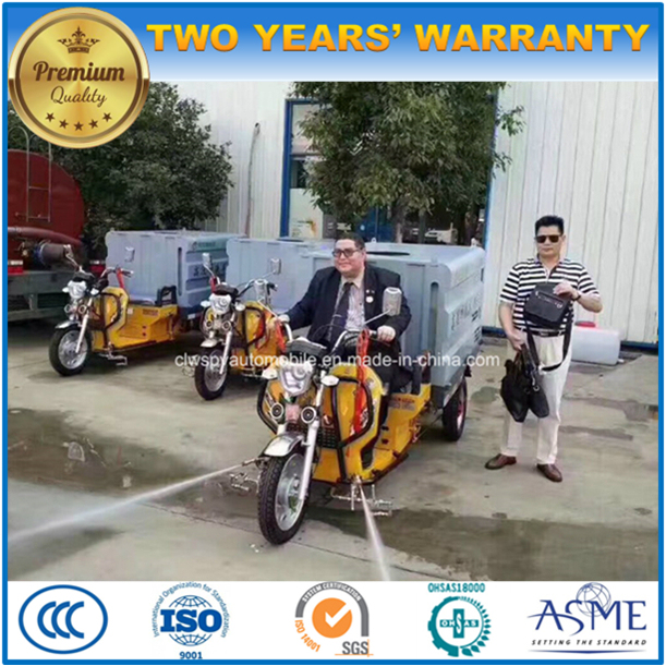 Mini Economical Tricycle High Pressure Water Sprinkler Truck for Sale 