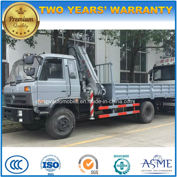 180HP 5 Ton 6ton Lorry Truck with Crane 8t Crane Truck for Sale 