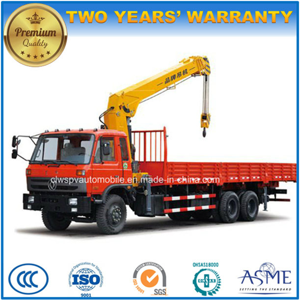 6X4 210HP 10 Tons Heavy Duty Cargo Truck Mounted with Crane 