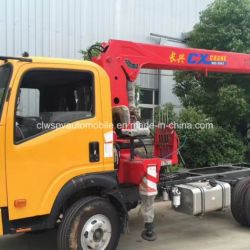 Small 6 Wheels Crane Truck 2 Tons Truck Mounted Crane