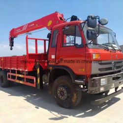 Dongfeng 4X2 5 Tons Jib Crane Mounted on 10 Tons Loading Truck