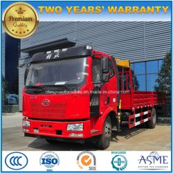 FAW 12 Tons Lorry Truck Mounted with 6 Tons Crane Price