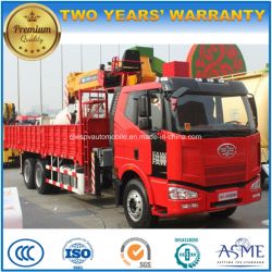 FAW 6X4 Heavy Duty Truck Mounted with 8 Tons Telescopic Crane Price