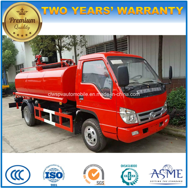 Forland 4X2 Small Water Tank Truck 3000 L Fire Fighting Truck 