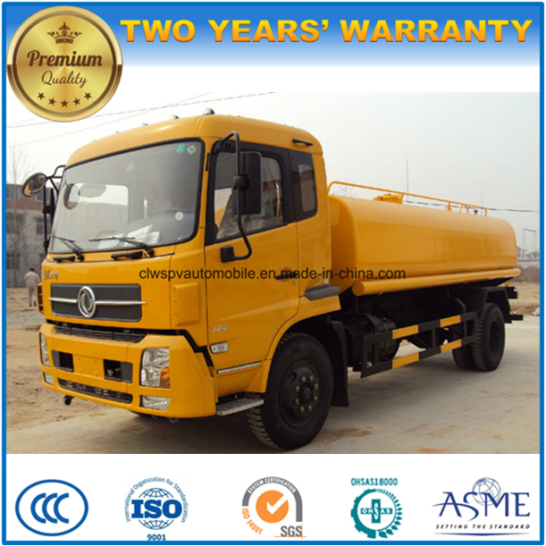 Dongfeng 4X2 6 Wheels Street Sprinkler 15000 L Water Tank Truck Images 1