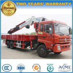 6*4 Heavy Duty 16 Tons Truck Mounted with Folding Arm Crane Truck