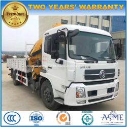 Dongfeng LHD 180HP Hydraulic Truck Mounted Foldable Arm Crane Truck