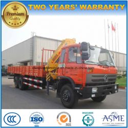 Dongfeng 6*4 8 Tons Folding Arm Crane Truck Mounted with Crane