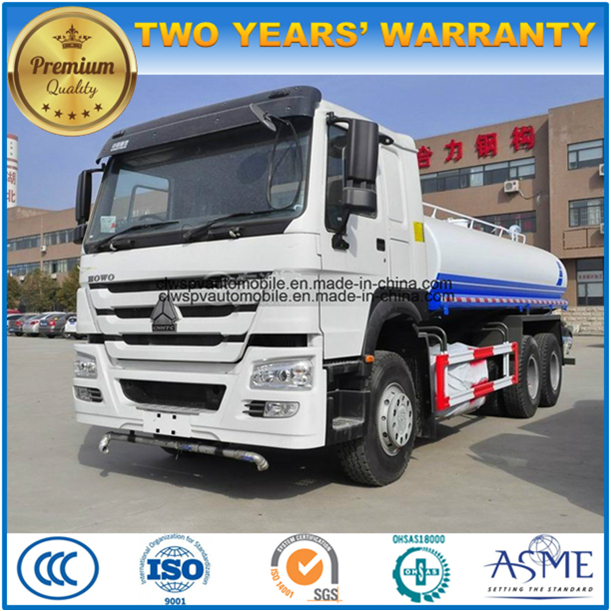 Sinotruk 20 M3 6X4 Sprinkler 20000 L Water Tank Truck Price Images 1