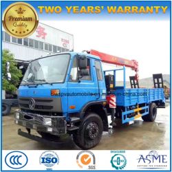 Dongfeng High Quality 10 Tons Loader Trailer Truck Mounted with 5 T Crane