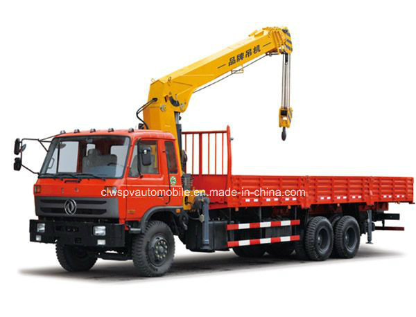 Dongfeng 6*4 10 Wheels 15 T Truck Mounted with 8 T Crane Price 