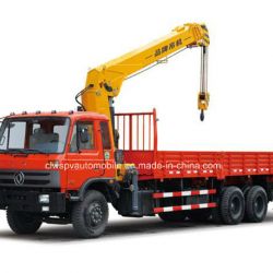 Dongfeng 6*4 10 Wheels 15 T Truck Mounted with 8 T Crane Price