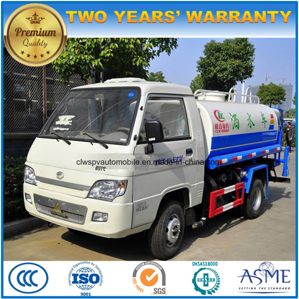 Foton 6 Wheels Water Tank Truck 4000 L Small Sprinkler Vehicle 