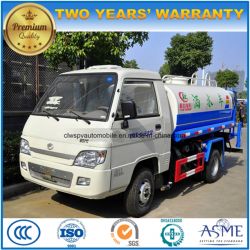 Foton 6 Wheels Water Tank Truck 4000 L Small Sprinkler Vehicle