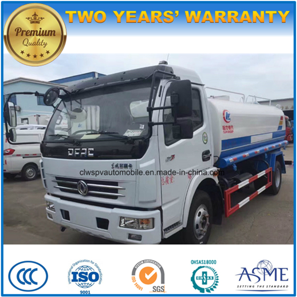 120HP 6 Wheels Hot Sale 8 Tons Sprinkler 8000 Liters Water Tank Truck 