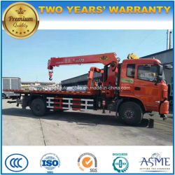 Dongfeng 4X2 6 Wheels Wrecker Truck Mounted Crane for Sale