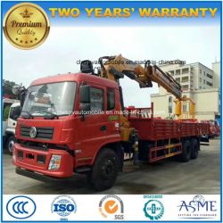 Dongfeng 10 Wheels 15 T Truck Mounted with Crane with Drill and Basket