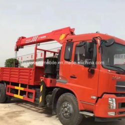 Dongfeng 4*2 180 HP Telescopic Crane Mounted on Cargo Truck Price