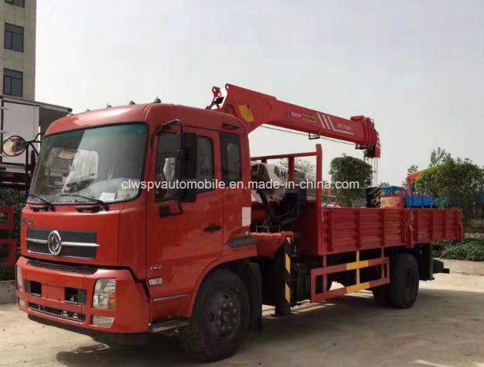 Hot Sale 4*2 Rhd 6 Tons Crane Loading Truck Mounted with Crane 