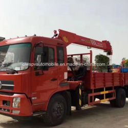 Hot Sale 4*2 Rhd 6 Tons Crane Loading Truck Mounted with Crane