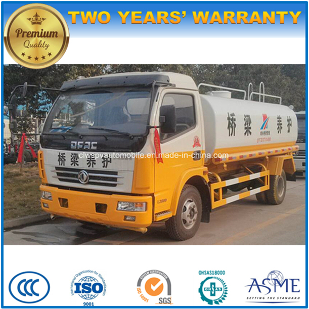 Dongfeng 4X2 90kw Water Tanker Truck 7000L Sprinkling Truck for Sale 