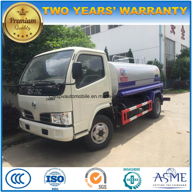 Dongfeng 4X2 4500L Sprinkler Tanker 4.5 T Water Tank Truck for Sale 