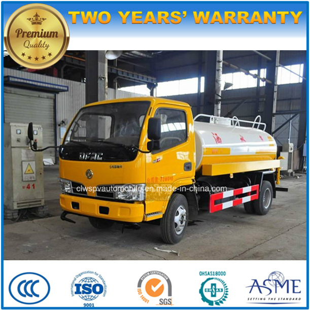 100HP 5000 Liters Water Tank Truck 5 Cbm Sprinkler Truck for Sale 