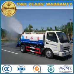 5 Tons 4X2 6 Wheels Water Transport Tanker Truck 5000 L Sprinkler Truck